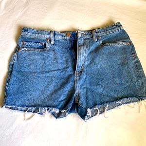 PINK high waisted jeans shorts